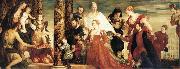 Paolo  Veronese The Madonna of the house of Coccina Germany oil painting artist